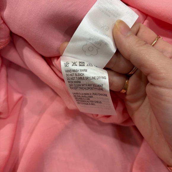 Farm Rio Mixed Garden Dress Floral Patch Linen Midi Sz XS Boho Beachy Wedding - Picture 11 of 14